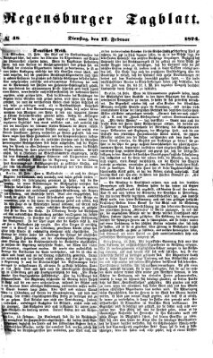 Regensburger Tagblatt Dienstag 17. Februar 1874