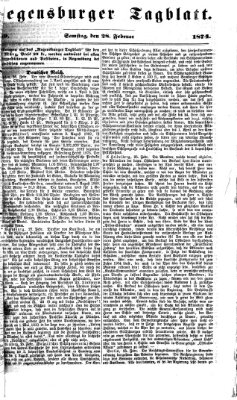 Regensburger Tagblatt Samstag 28. Februar 1874