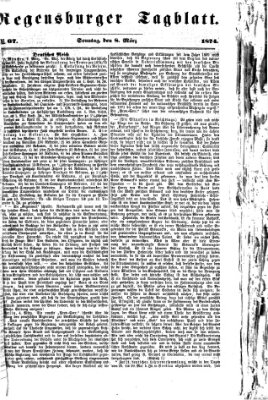 Regensburger Tagblatt Sonntag 8. März 1874