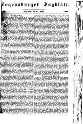 Regensburger Tagblatt Mittwoch 11. März 1874