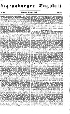 Regensburger Tagblatt Freitag 1. Mai 1874