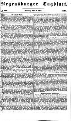 Regensburger Tagblatt Montag 4. Mai 1874