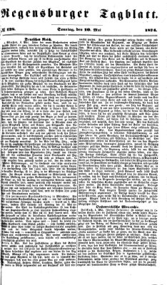 Regensburger Tagblatt Sonntag 10. Mai 1874