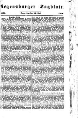 Regensburger Tagblatt Donnerstag 14. Mai 1874