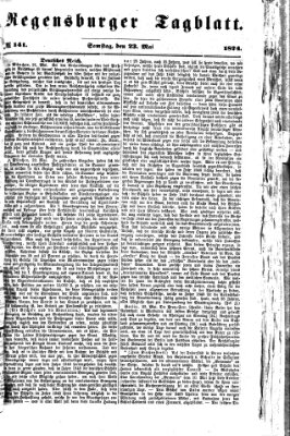 Regensburger Tagblatt Samstag 23. Mai 1874