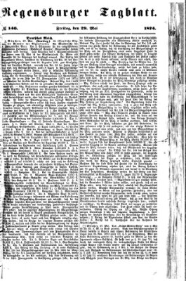 Regensburger Tagblatt Freitag 29. Mai 1874