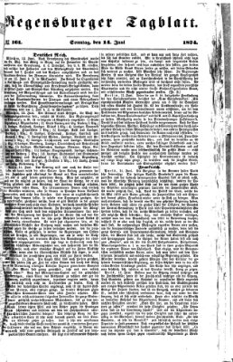 Regensburger Tagblatt Sonntag 14. Juni 1874