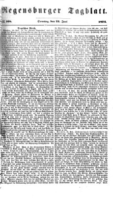 Regensburger Tagblatt Sonntag 21. Juni 1874