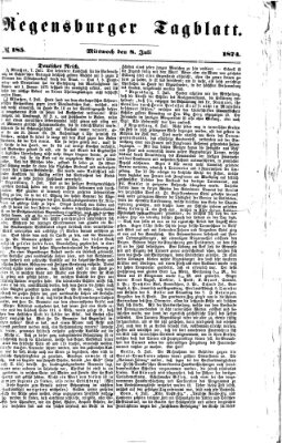 Regensburger Tagblatt Mittwoch 8. Juli 1874