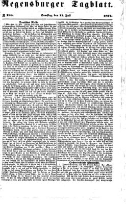 Regensburger Tagblatt Samstag 11. Juli 1874