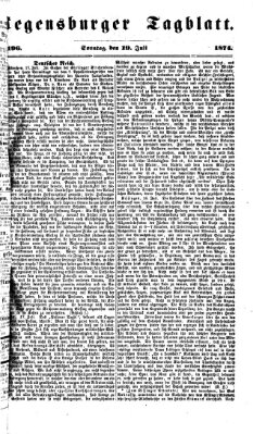 Regensburger Tagblatt Sonntag 19. Juli 1874