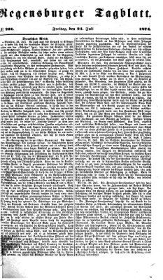 Regensburger Tagblatt Freitag 24. Juli 1874