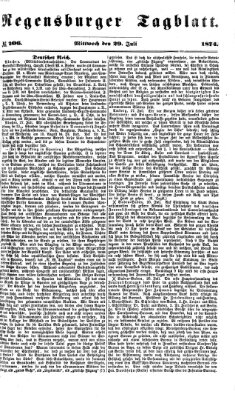 Regensburger Tagblatt Mittwoch 29. Juli 1874