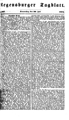 Regensburger Tagblatt Donnerstag 30. Juli 1874