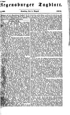 Regensburger Tagblatt Samstag 1. August 1874