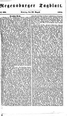 Regensburger Tagblatt Sonntag 23. August 1874