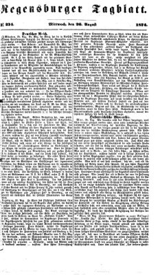 Regensburger Tagblatt Mittwoch 26. August 1874