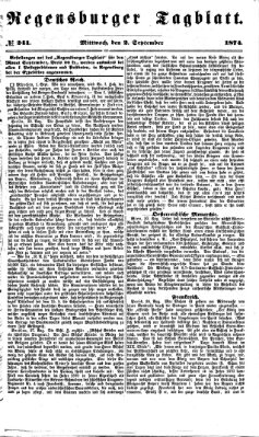 Regensburger Tagblatt Mittwoch 2. September 1874