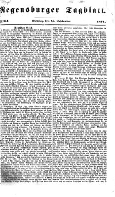 Regensburger Tagblatt Dienstag 15. September 1874