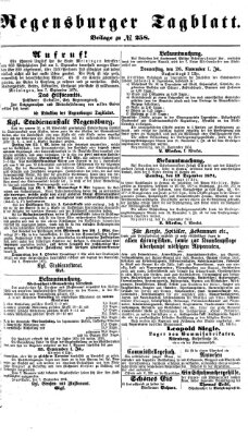 Regensburger Tagblatt Samstag 19. September 1874