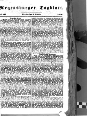 Regensburger Tagblatt Dienstag 6. Oktober 1874