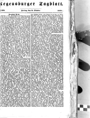 Regensburger Tagblatt Freitag 9. Oktober 1874