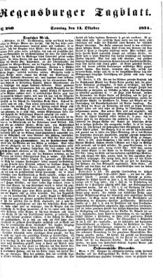 Regensburger Tagblatt Sonntag 11. Oktober 1874