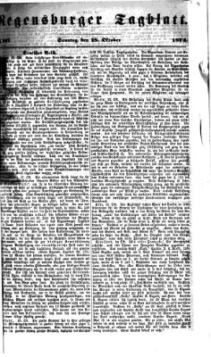 Regensburger Tagblatt Sonntag 18. Oktober 1874