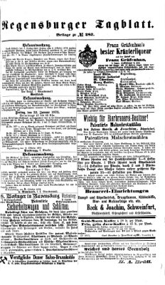 Regensburger Tagblatt Sonntag 18. Oktober 1874