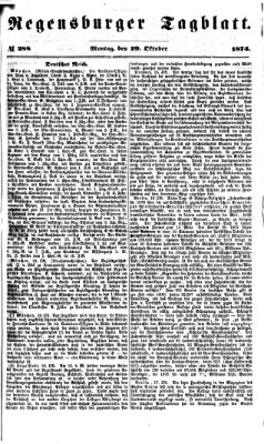 Regensburger Tagblatt Montag 19. Oktober 1874