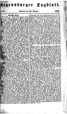 Regensburger Tagblatt Sonntag 25. Oktober 1874