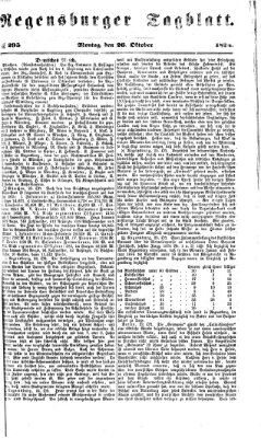 Regensburger Tagblatt Montag 26. Oktober 1874