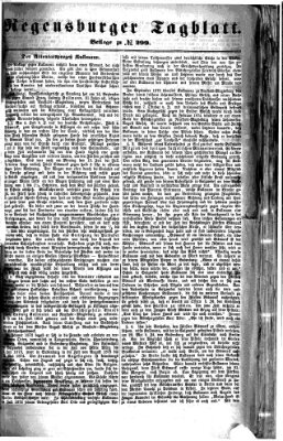 Regensburger Tagblatt Freitag 30. Oktober 1874