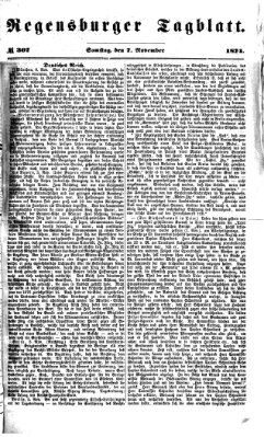 Regensburger Tagblatt Samstag 7. November 1874