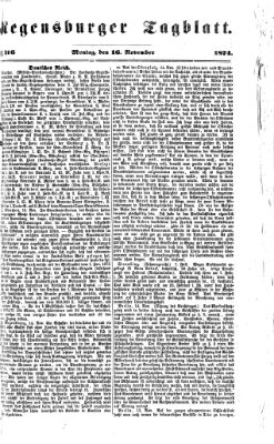 Regensburger Tagblatt Montag 16. November 1874