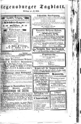 Regensburger Tagblatt Samstag 21. November 1874