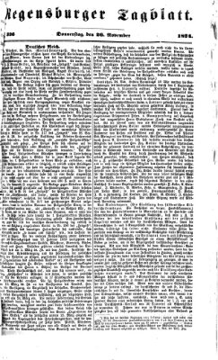 Regensburger Tagblatt Donnerstag 26. November 1874