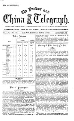 The London and China telegraph Dienstag 7. April 1874