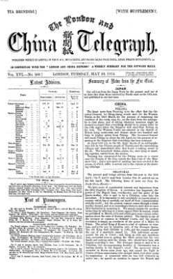 The London and China telegraph Dienstag 26. Mai 1874