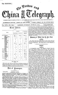 The London and China telegraph Dienstag 23. Juni 1874