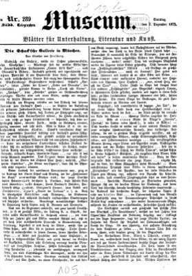 Museum (Süddeutscher Telegraph) Sonntag 7. Dezember 1873