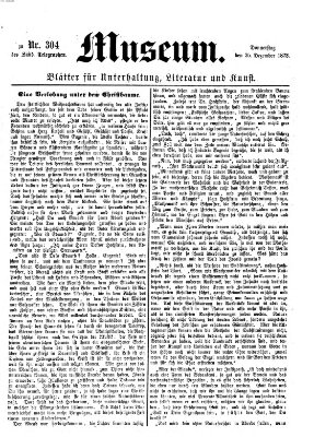 Museum (Süddeutscher Telegraph) Donnerstag 25. Dezember 1873