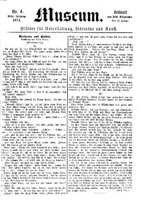 Museum (Süddeutscher Telegraph) Sonntag 11. Januar 1874