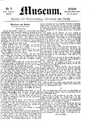 Museum (Süddeutscher Telegraph) Sonntag 18. Januar 1874