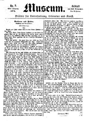 Museum (Süddeutscher Telegraph) Donnerstag 29. Januar 1874