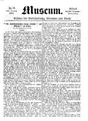 Museum (Süddeutscher Telegraph) Sonntag 15. Februar 1874