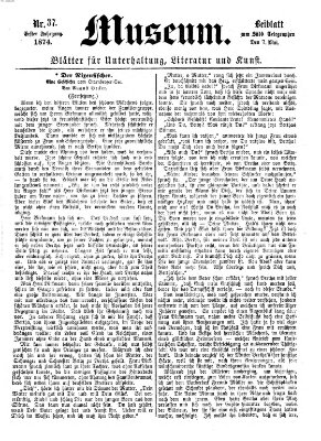 Museum (Süddeutscher Telegraph) Donnerstag 7. Mai 1874