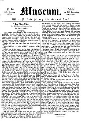 Museum (Süddeutscher Telegraph) Sonntag 31. Mai 1874