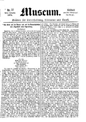 Museum (Süddeutscher Telegraph) Donnerstag 16. Juli 1874