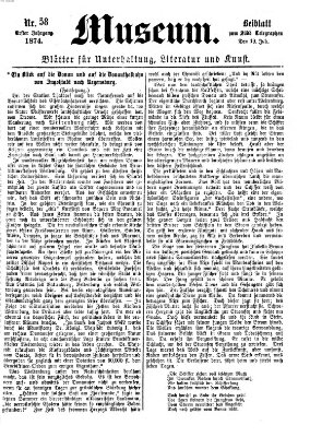 Museum (Süddeutscher Telegraph) Sonntag 19. Juli 1874